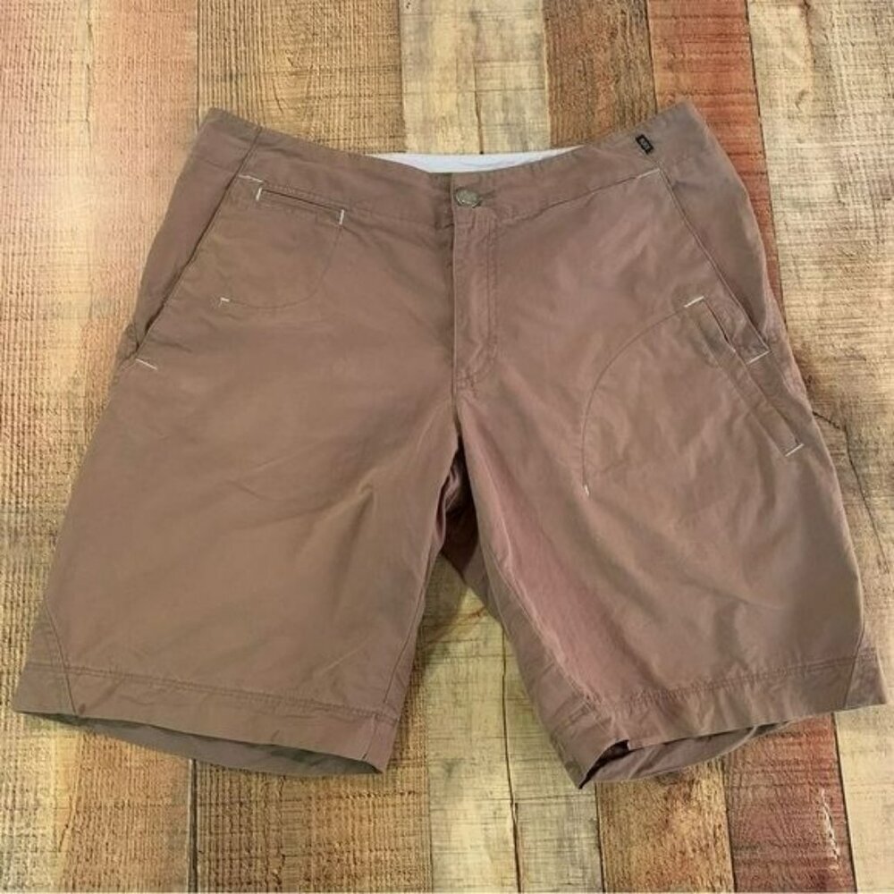 REI Womens Brown Hiking Shorts Size 8 Made Of Lightweight Cotton/Nylon Blend
